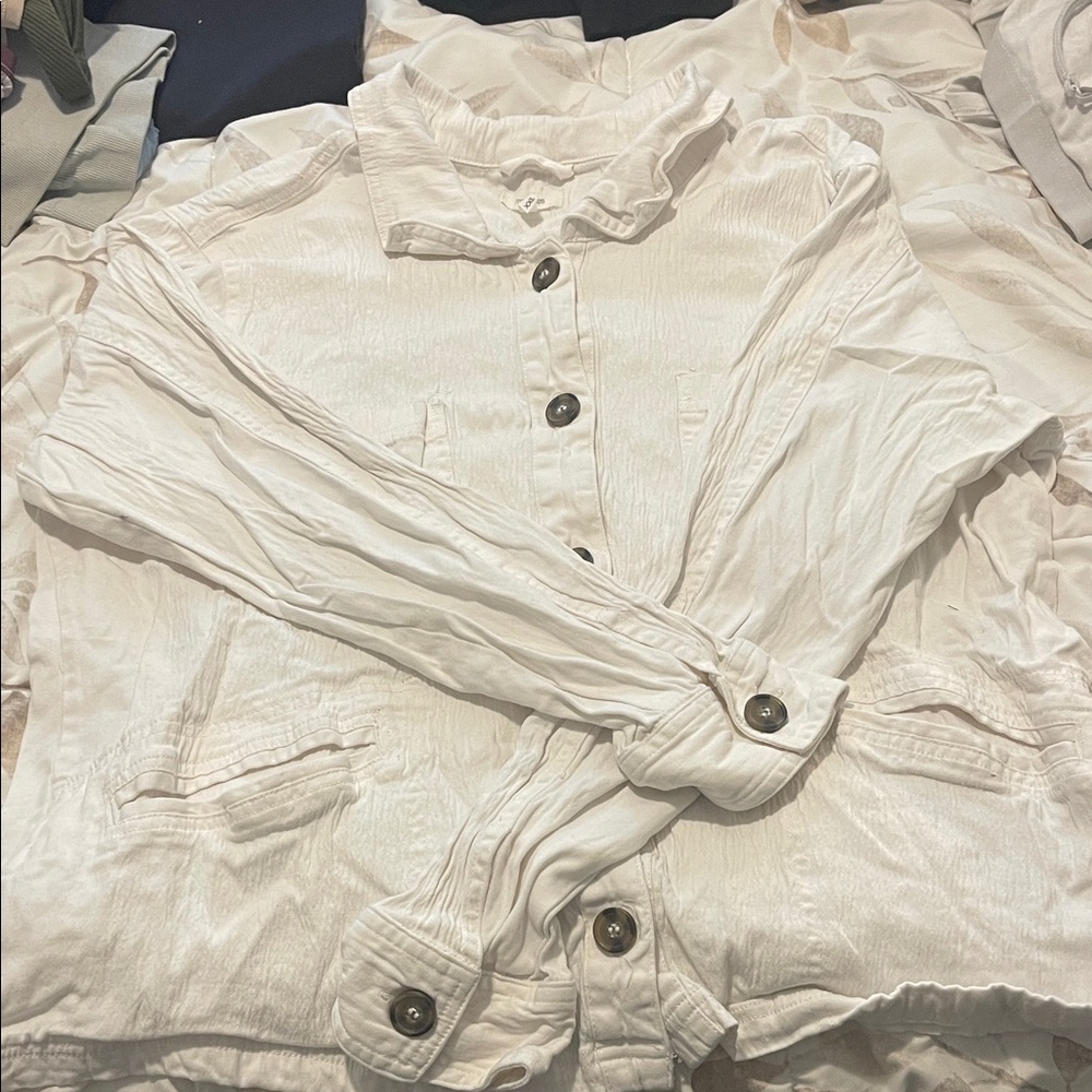 White Button-Up Jacket